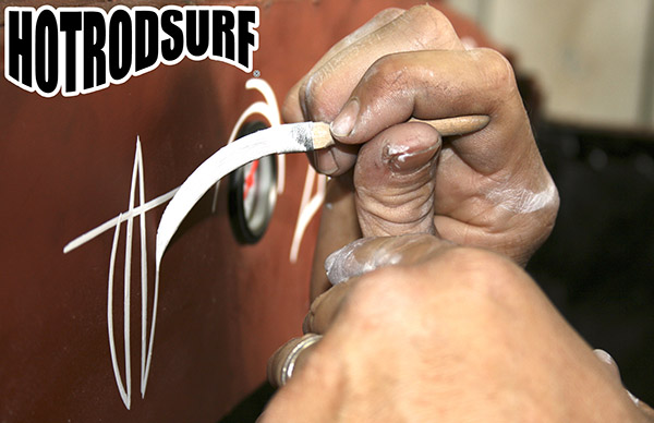 Here is the new Hot Rod Surf Pinstriping Poster featuring MWM using our new